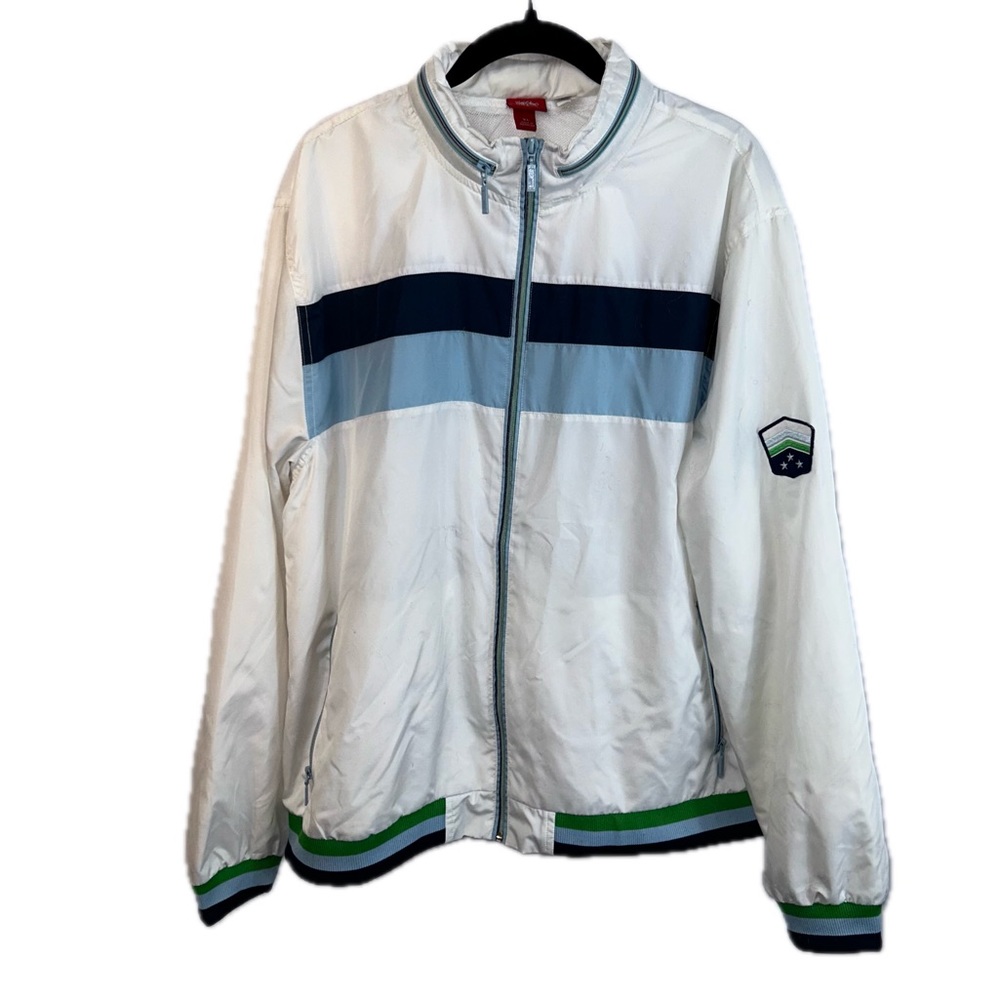 Massimo Jacket Windbreaker Jacket Full Zip Mesh Lined Long Sleeve Jacket Vintage